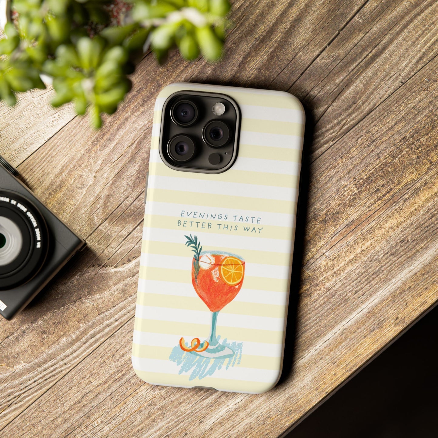 Phone Case — 'Evenings Taste Better This Way' Cocktail Design