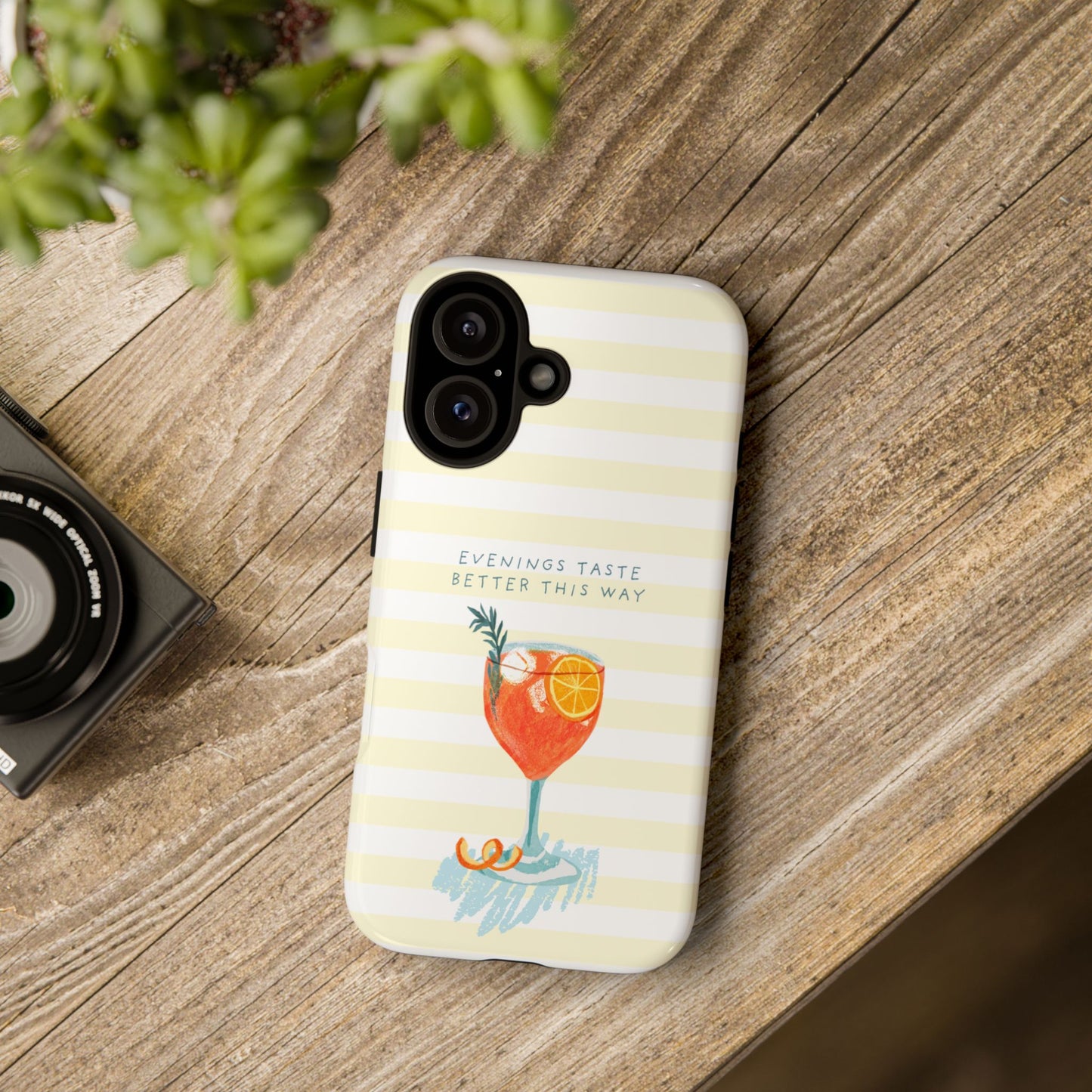 Phone Case — 'Evenings Taste Better This Way' Cocktail Design