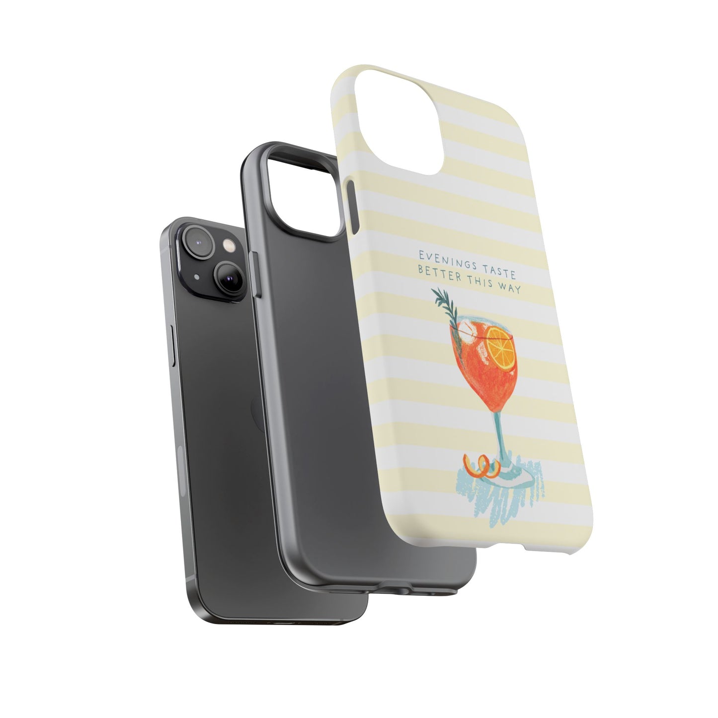 Phone Case — 'Evenings Taste Better This Way' Cocktail Design