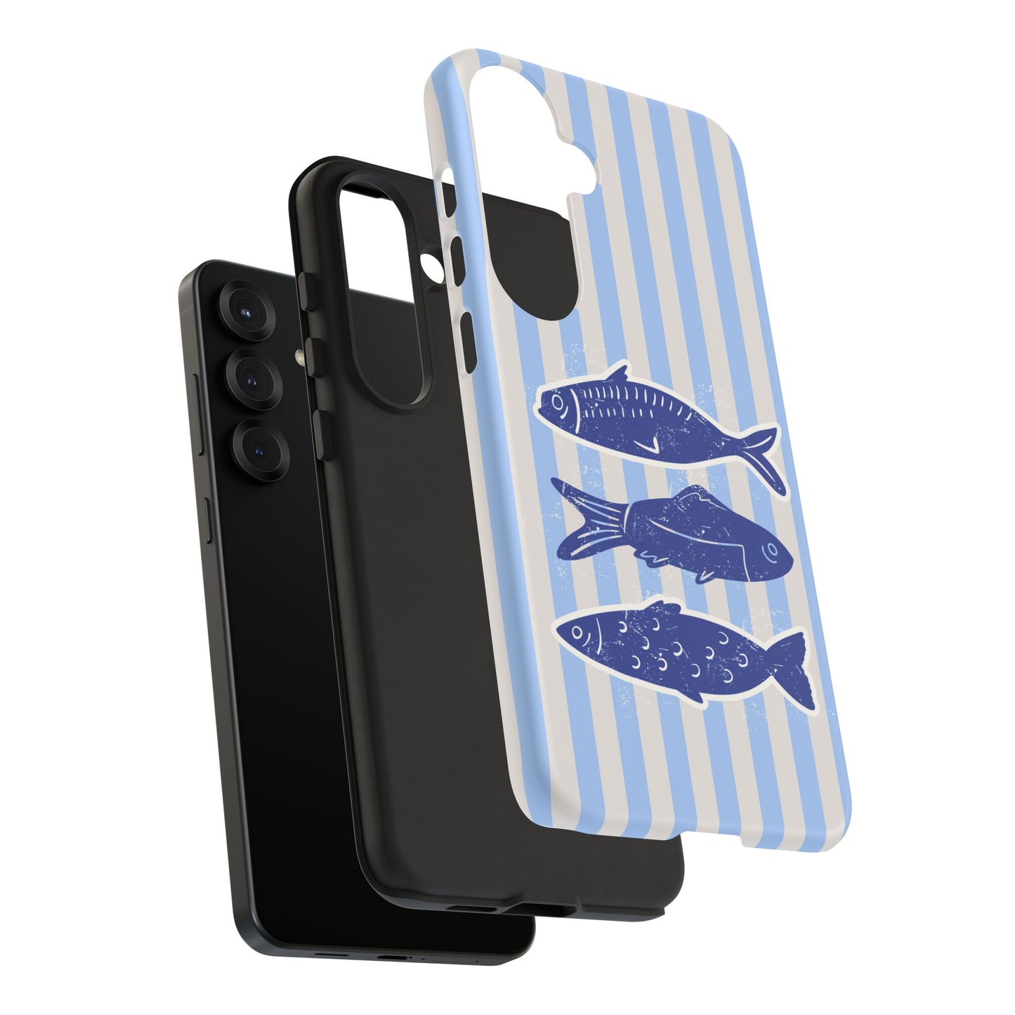 Nautical Blue Fish Phone Case