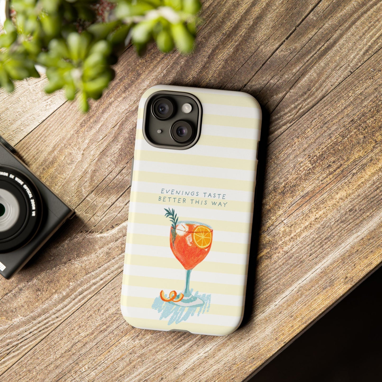 Phone Case — 'Evenings Taste Better This Way' Cocktail Design
