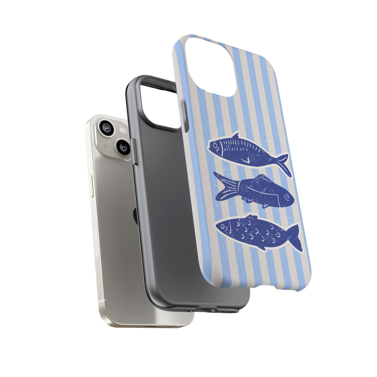 Nautical Blue Fish Phone Case