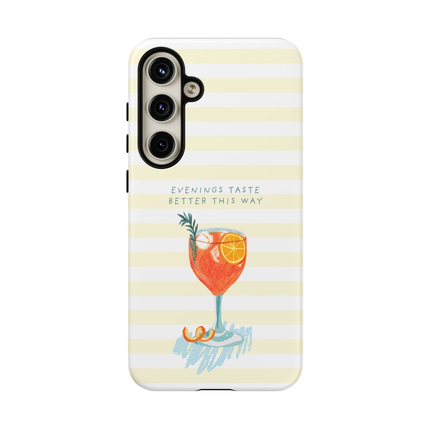Phone Case — 'Evenings Taste Better This Way' Cocktail Design