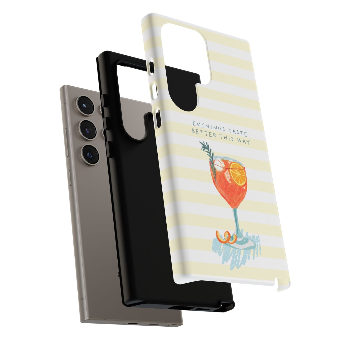 Phone Case — 'Evenings Taste Better This Way' Cocktail Design