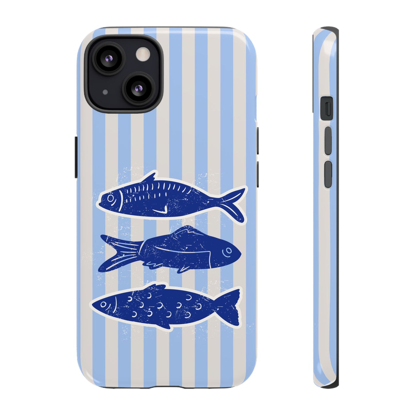 Nautical Blue Fish Phone Case
