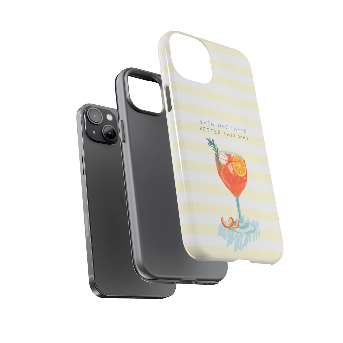 Phone Case — 'Evenings Taste Better This Way' Cocktail Design