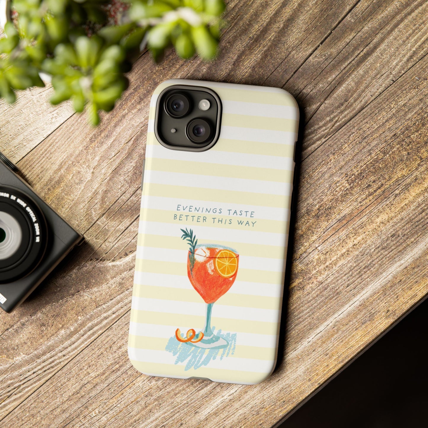 Phone Case — 'Evenings Taste Better This Way' Cocktail Design