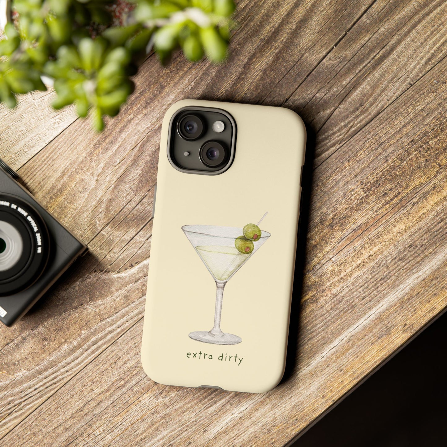 Phone Case — 'Extra Dirty' Martini Graphic