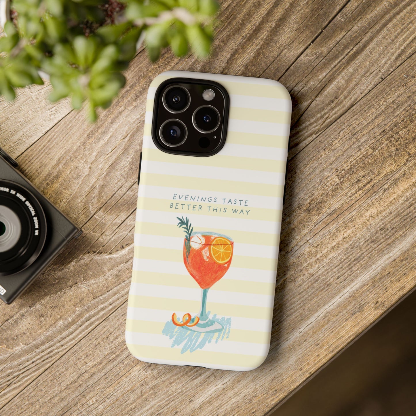Phone Case — 'Evenings Taste Better This Way' Cocktail Design
