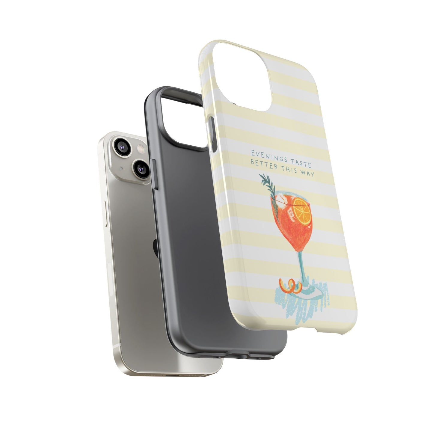 Phone Case — 'Evenings Taste Better This Way' Cocktail Design
