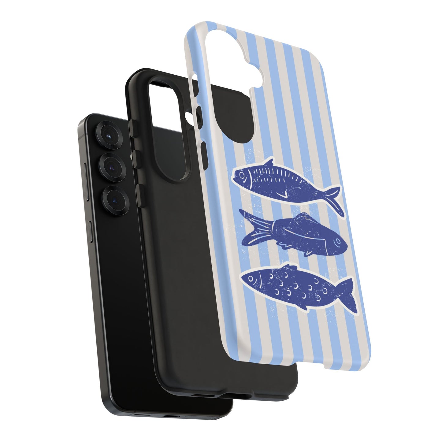 Nautical Blue Fish Phone Case