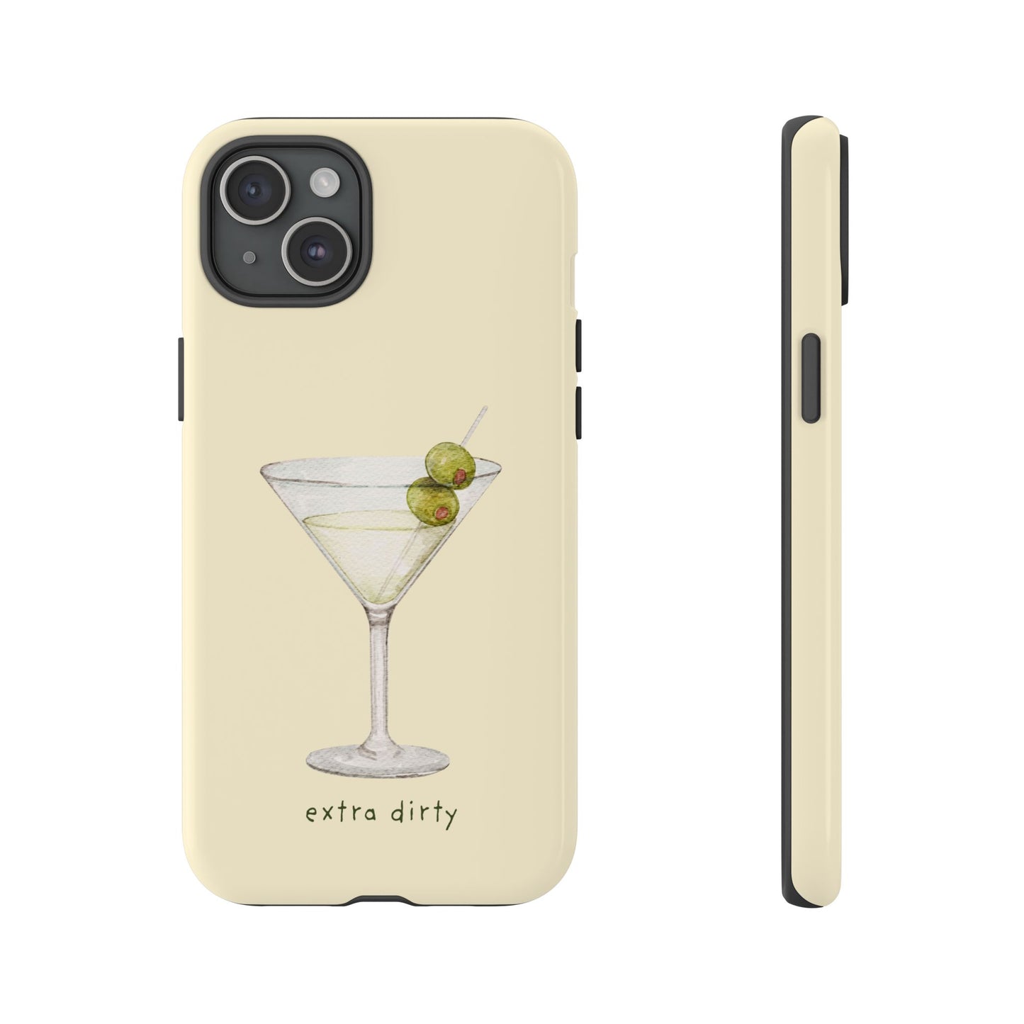 Phone Case — 'Extra Dirty' Martini Graphic