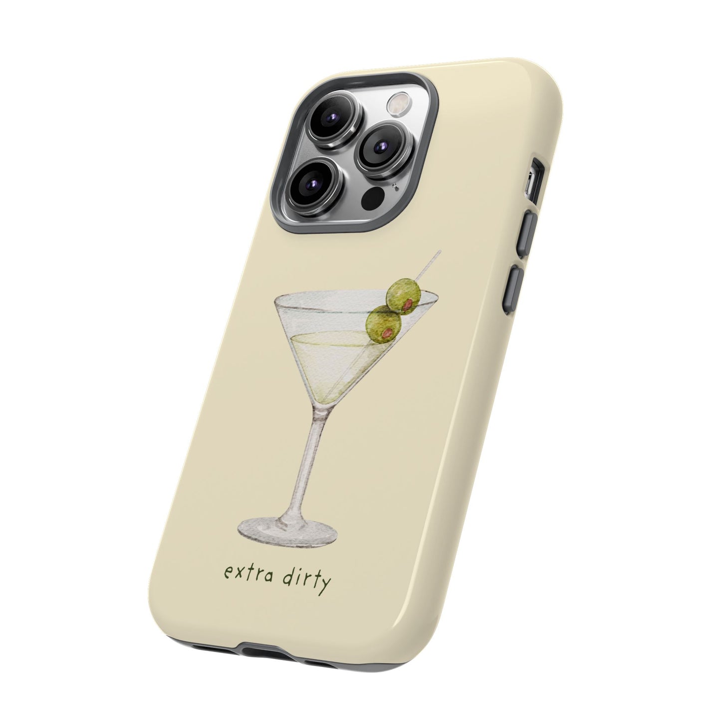 Phone Case — 'Extra Dirty' Martini Graphic