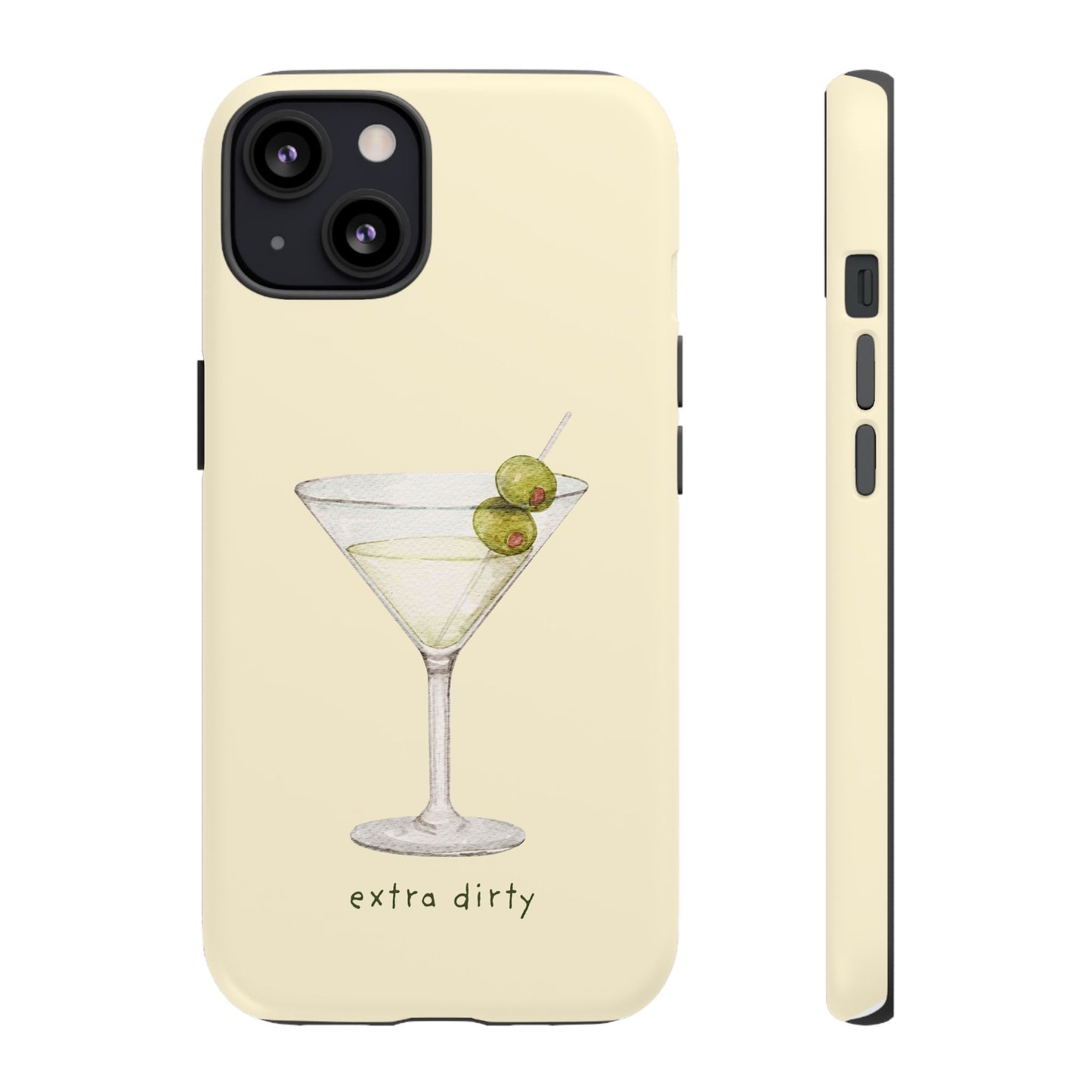 Phone Case — 'Extra Dirty' Martini Graphic