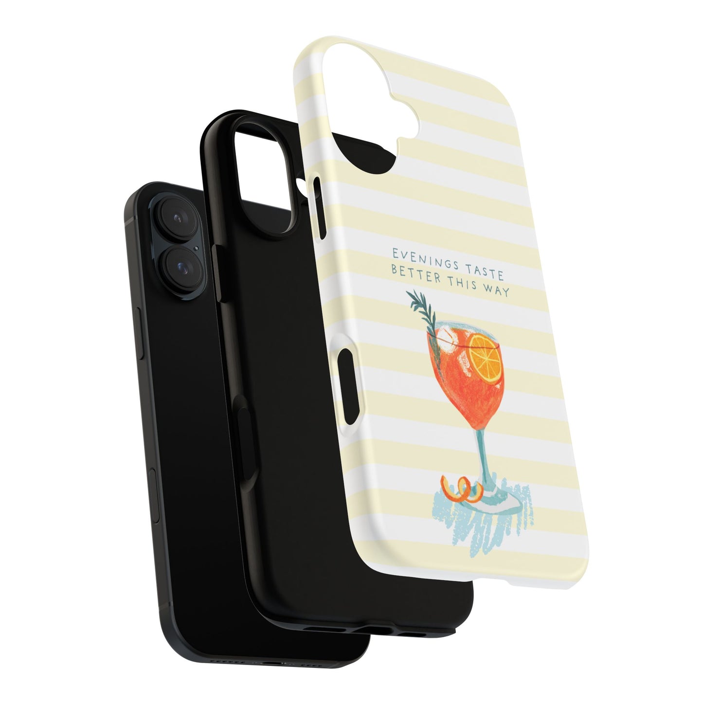 Phone Case — 'Evenings Taste Better This Way' Cocktail Design