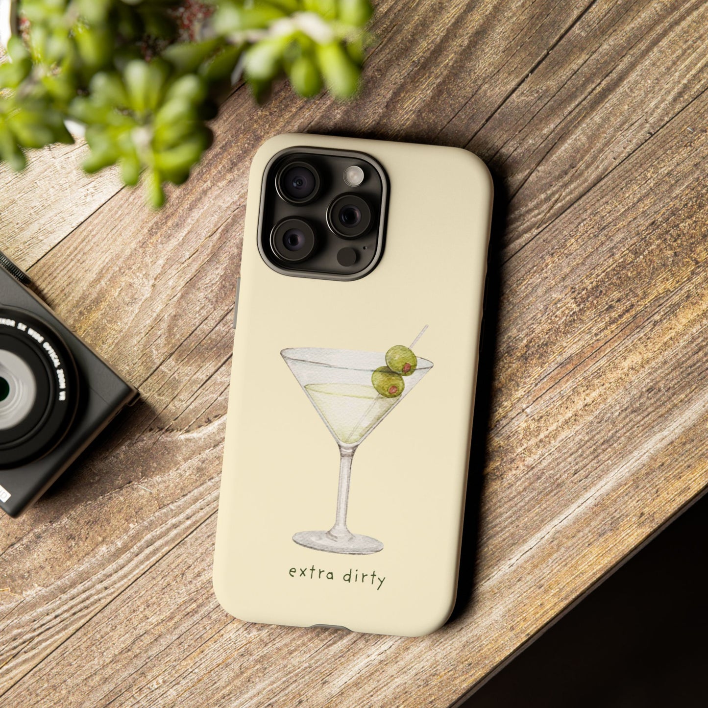 Phone Case — 'Extra Dirty' Martini Graphic