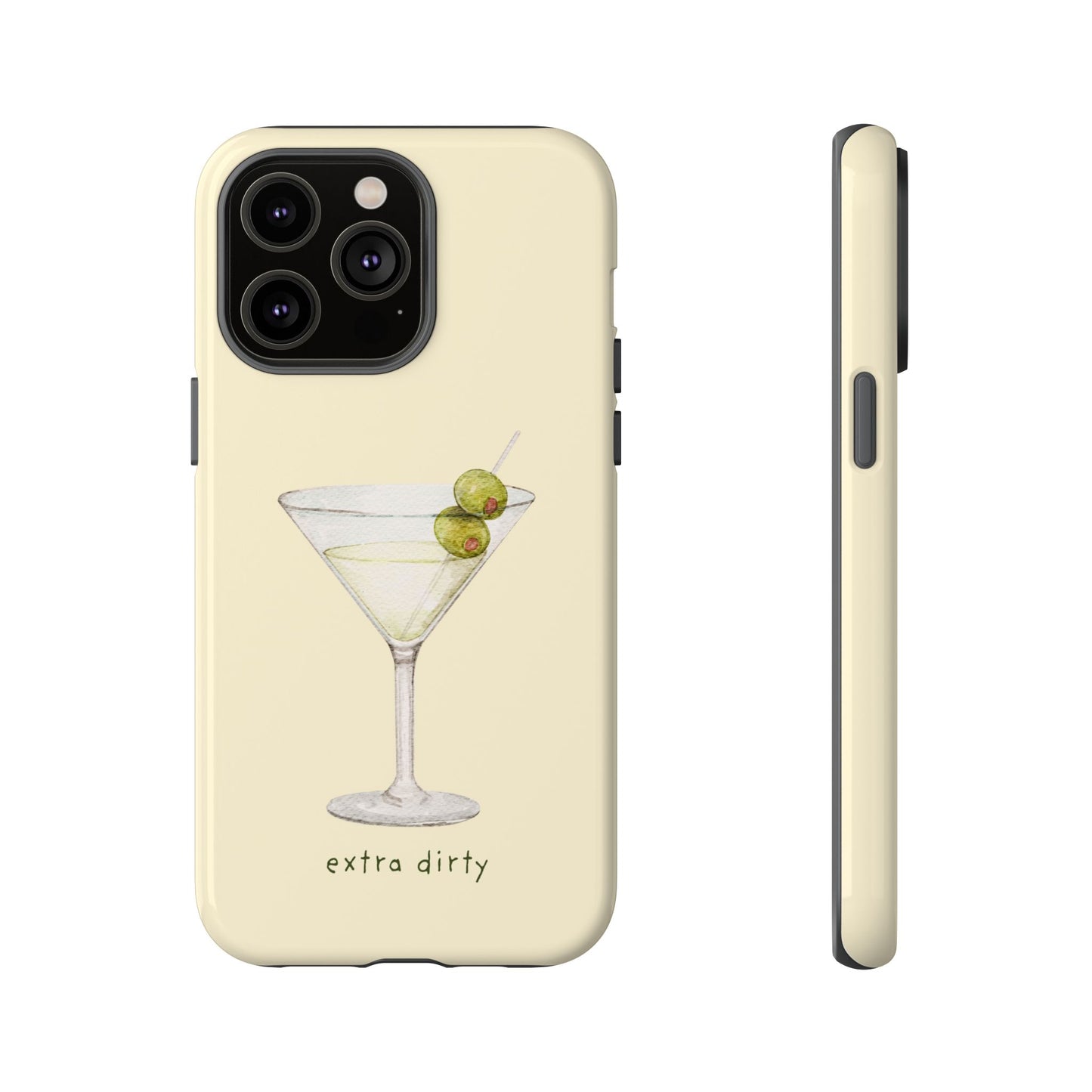 Phone Case — 'Extra Dirty' Martini Graphic