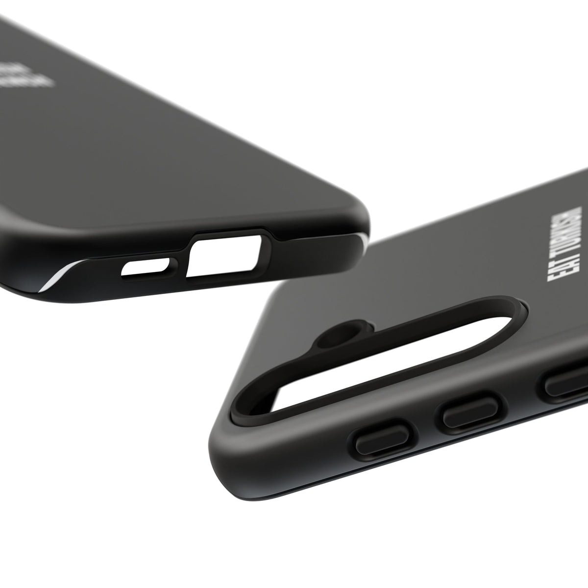 Tough Case – "Eat Turkish Kiss French" Black Protective Phone Case