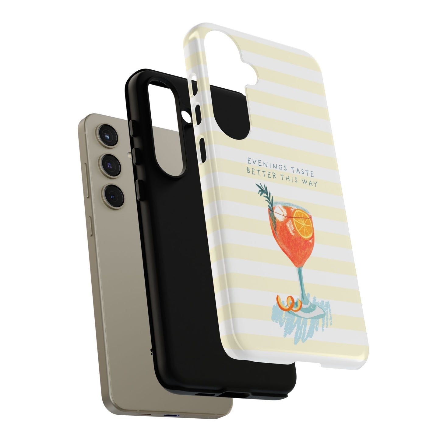 Phone Case — 'Evenings Taste Better This Way' Cocktail Design