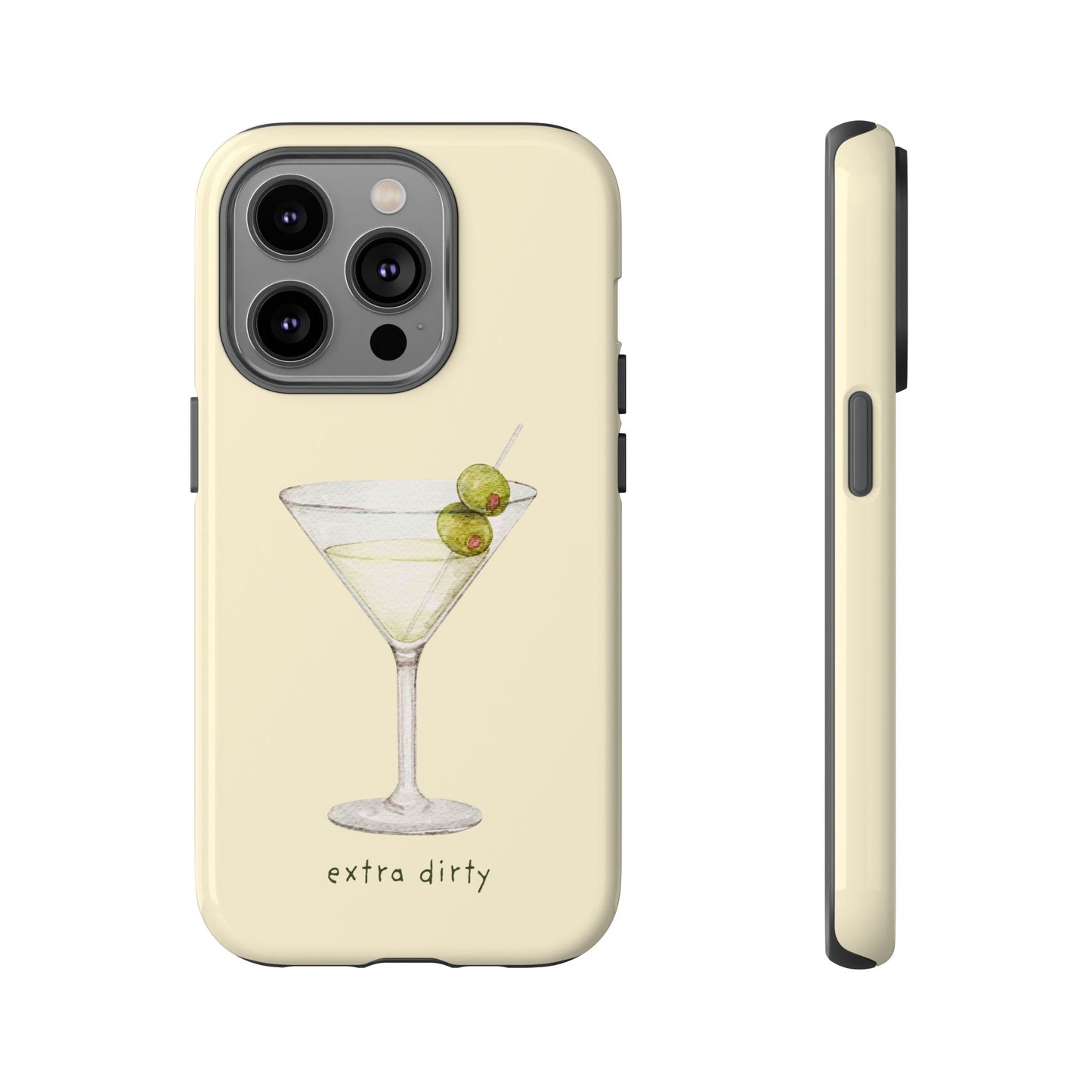 Phone Case — 'Extra Dirty' Martini Graphic