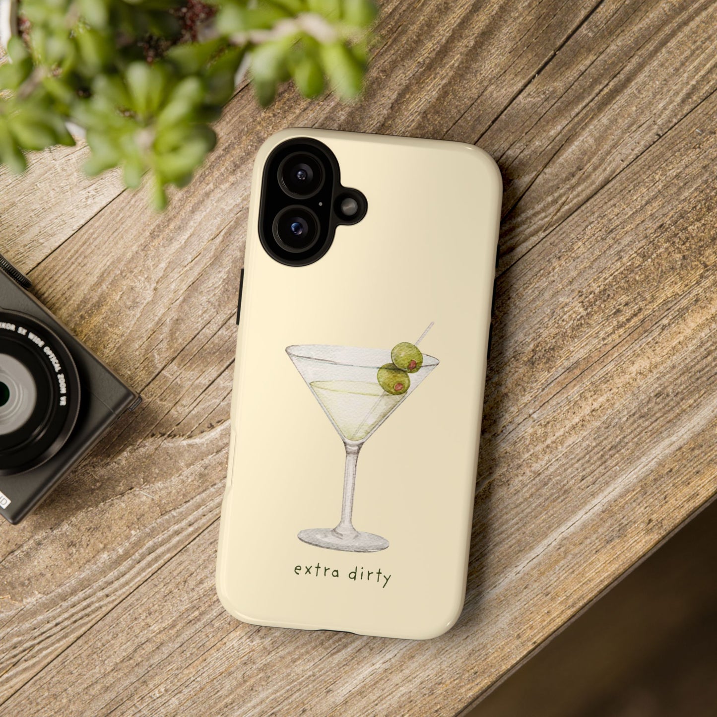 Phone Case — 'Extra Dirty' Martini Graphic