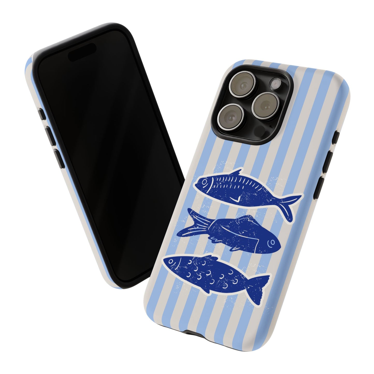 Nautical Blue Fish Phone Case