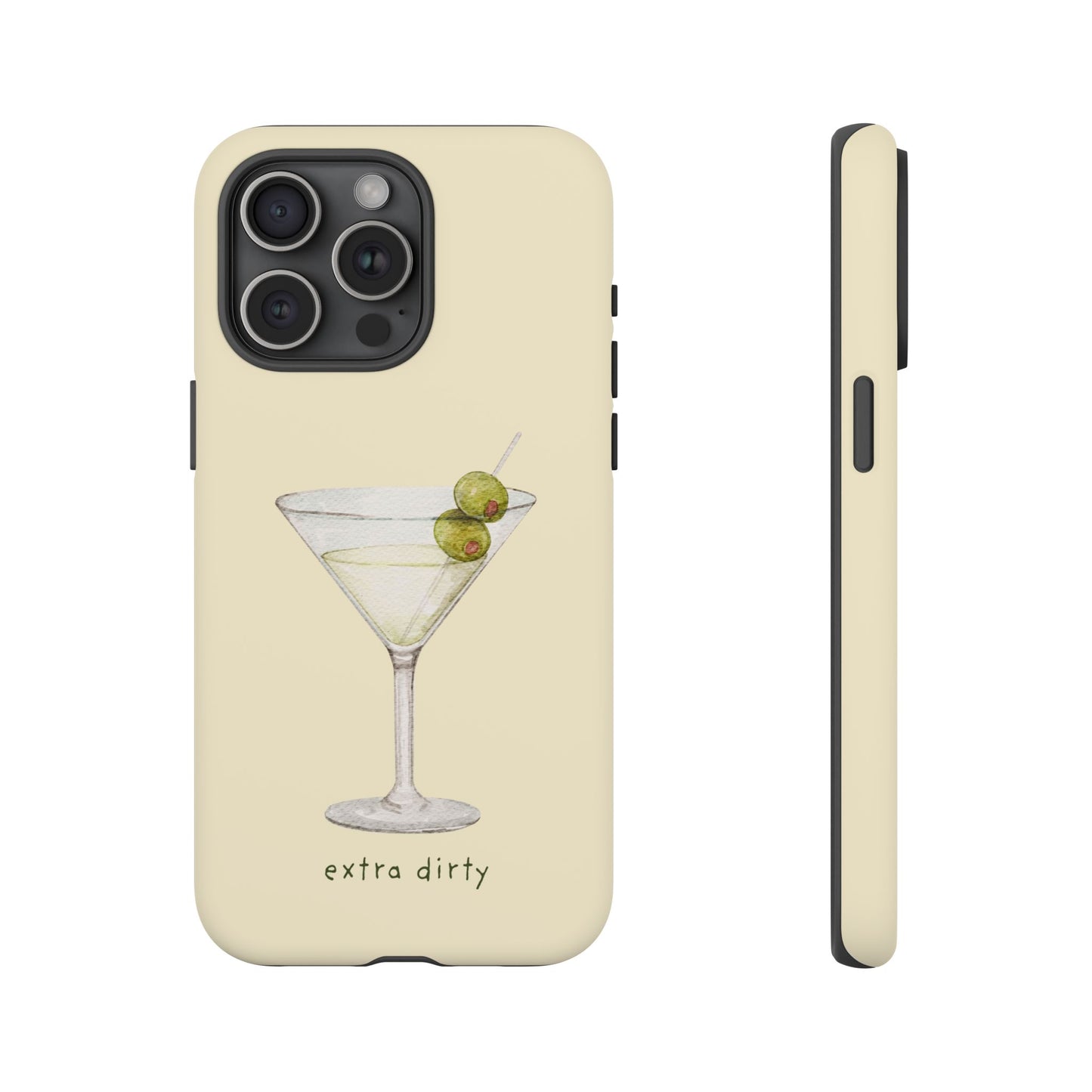 Phone Case — 'Extra Dirty' Martini Graphic
