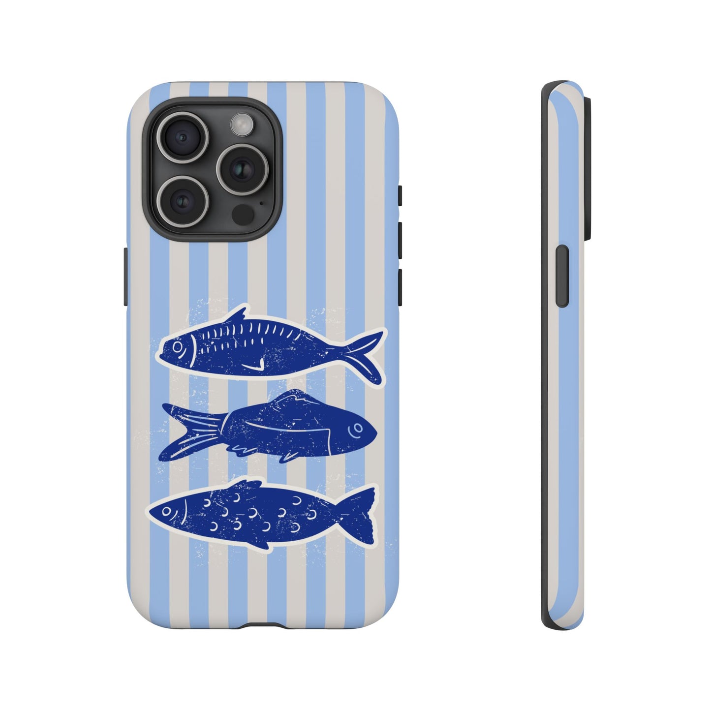 Nautical Blue Fish Phone Case