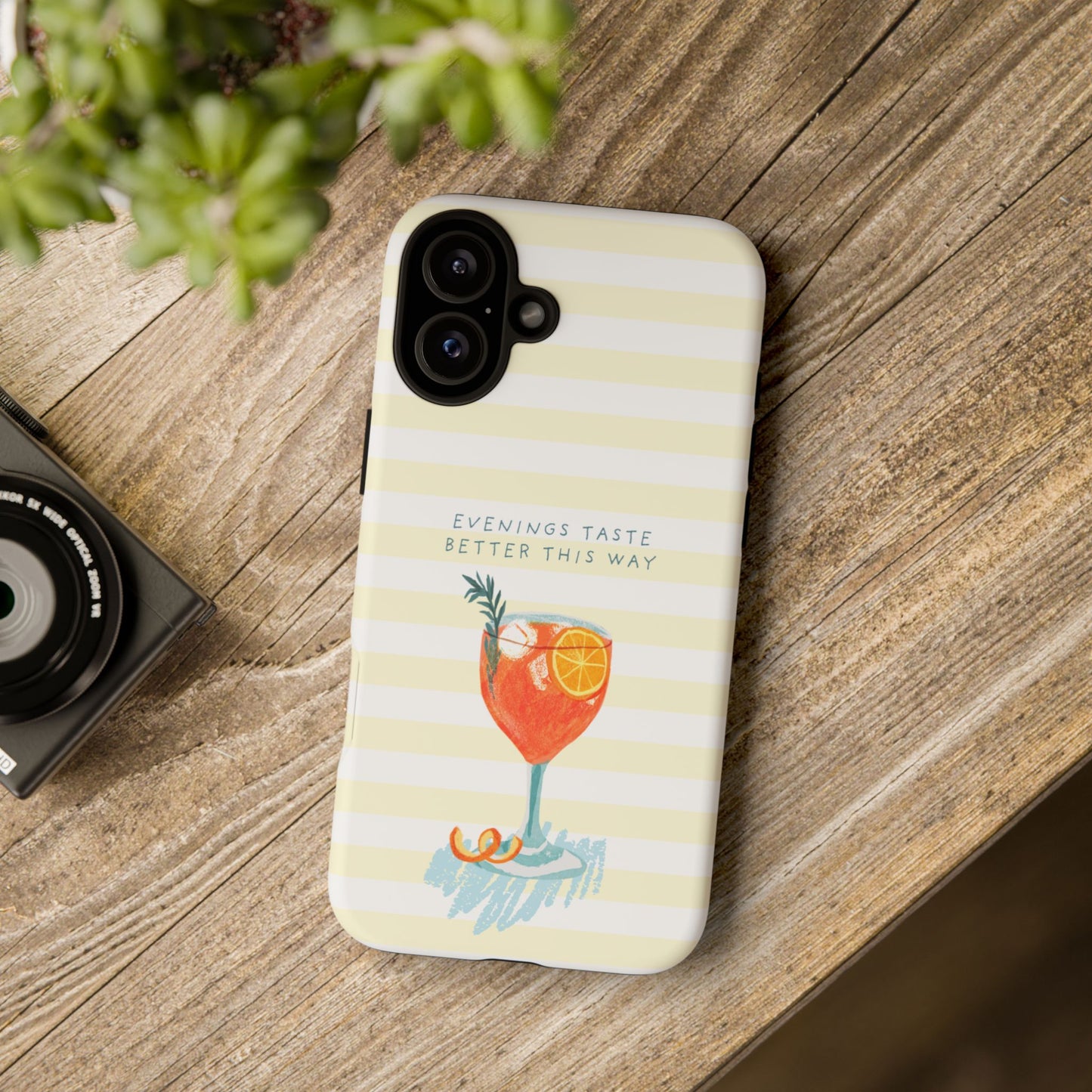 Phone Case — 'Evenings Taste Better This Way' Cocktail Design