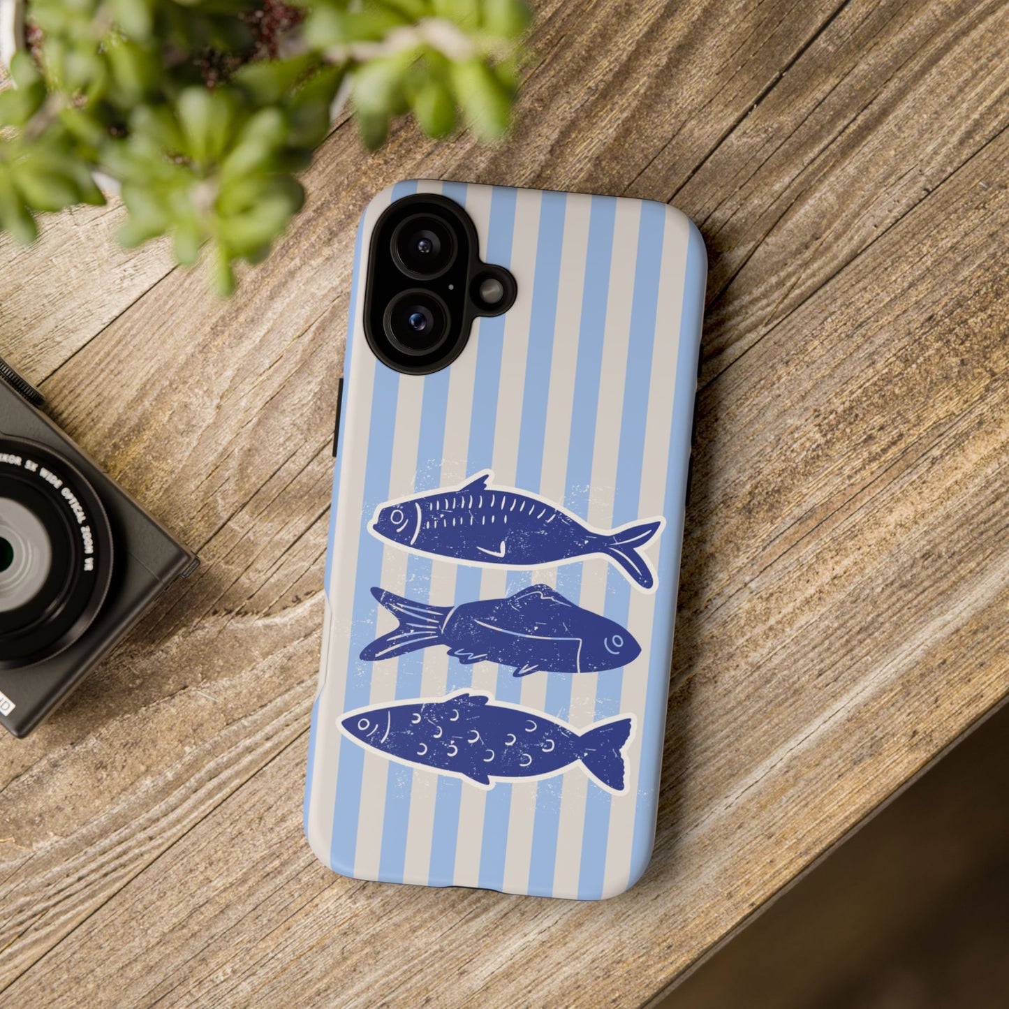 Nautical Blue Fish Phone Case