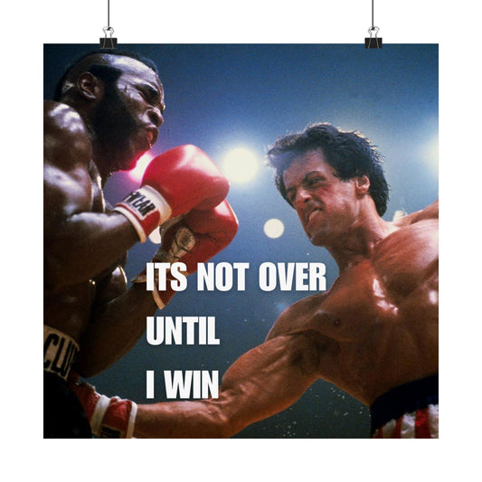 It's Not Over