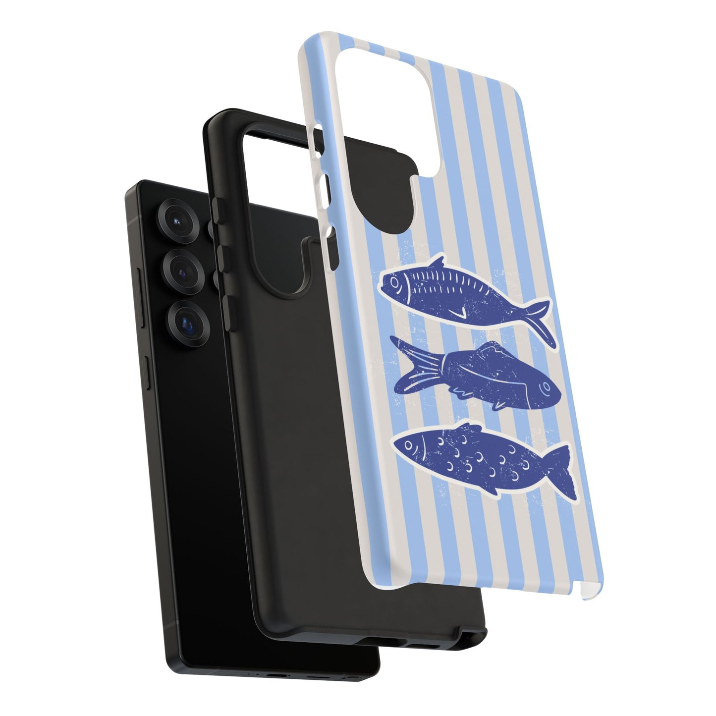 Nautical Blue Fish Phone Case