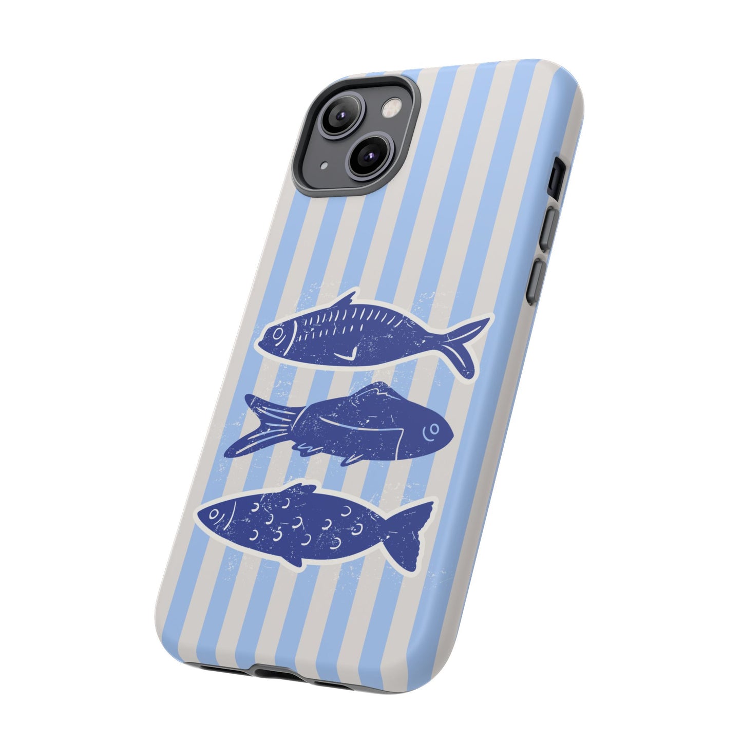 Nautical Blue Fish Phone Case