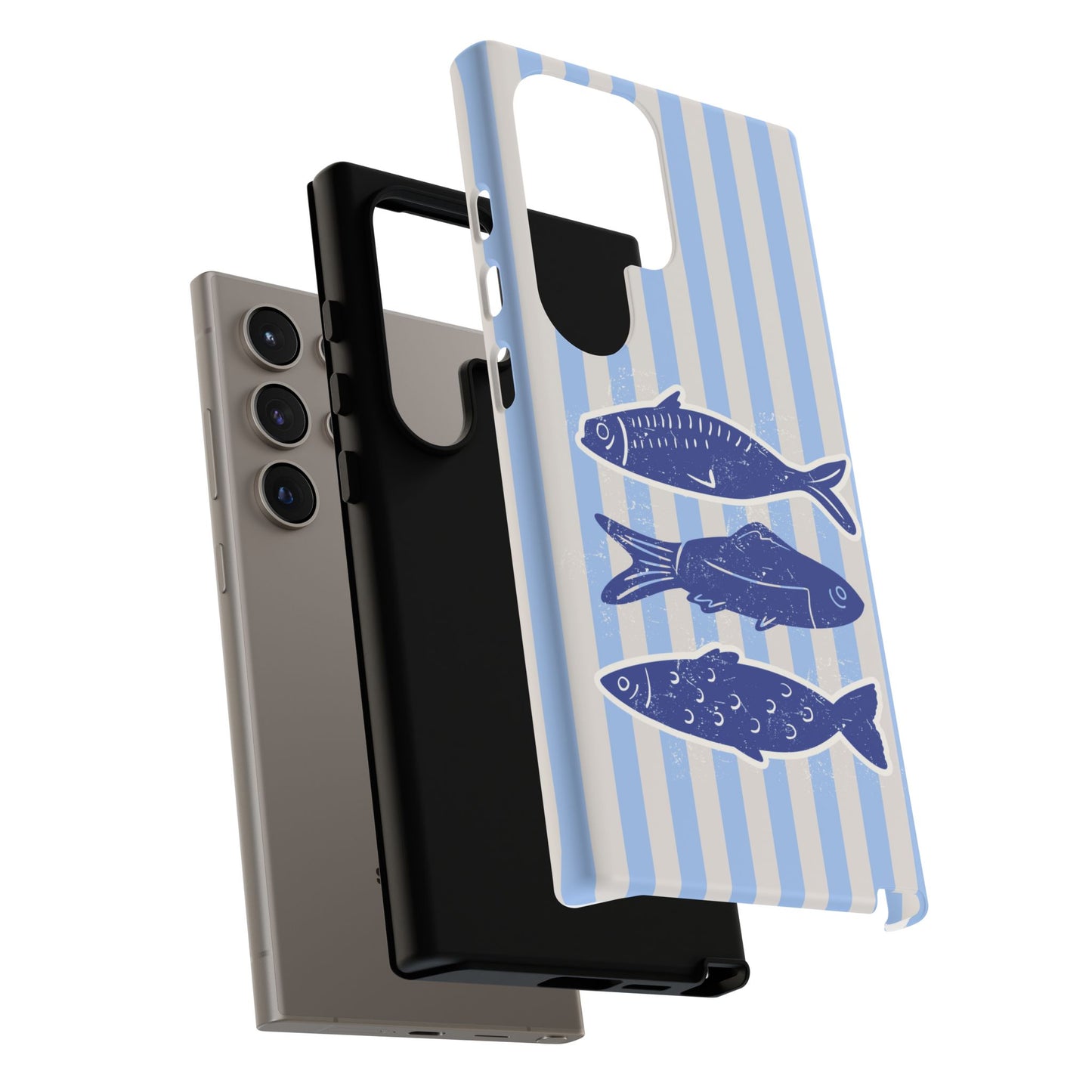 Nautical Blue Fish Phone Case