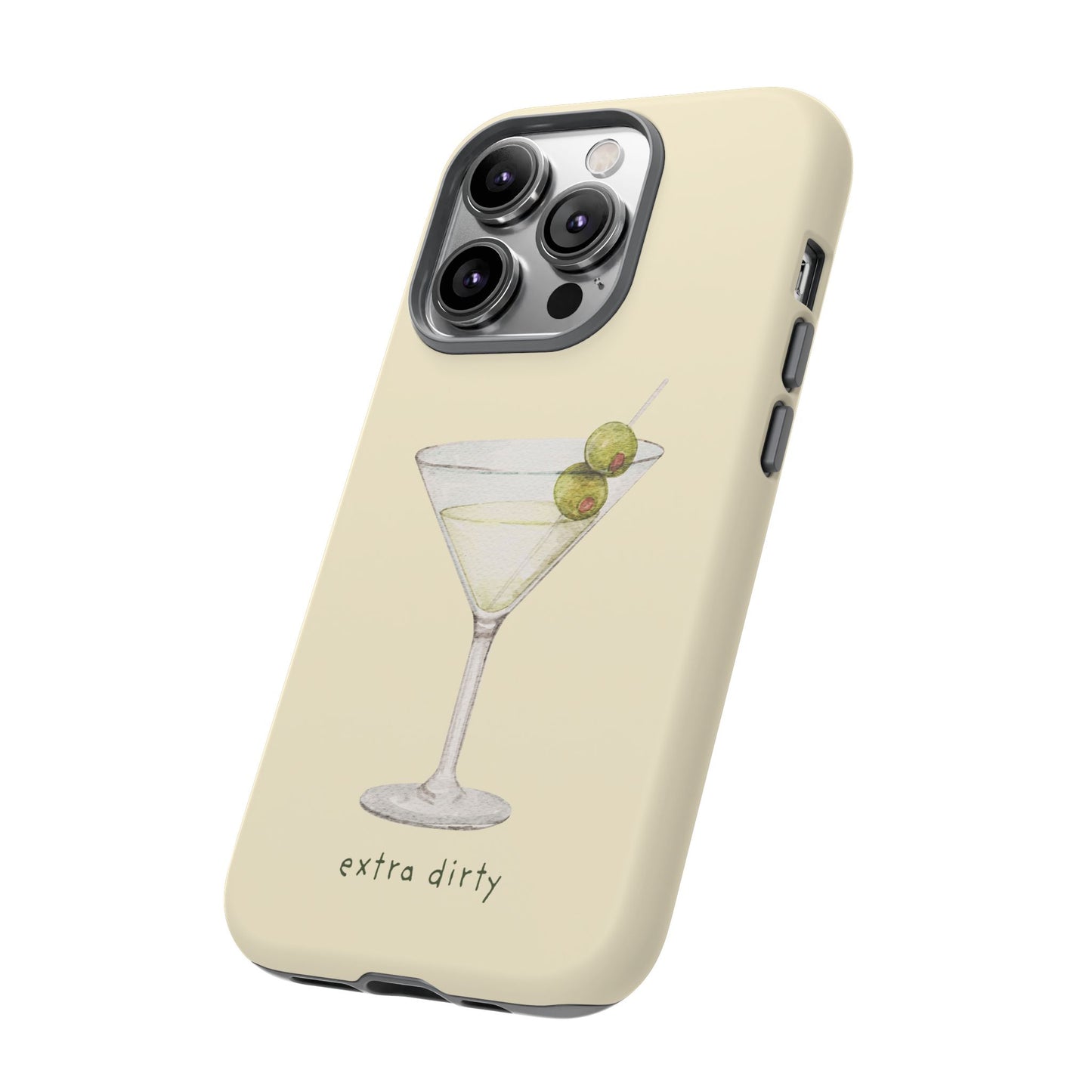 Phone Case — 'Extra Dirty' Martini Graphic