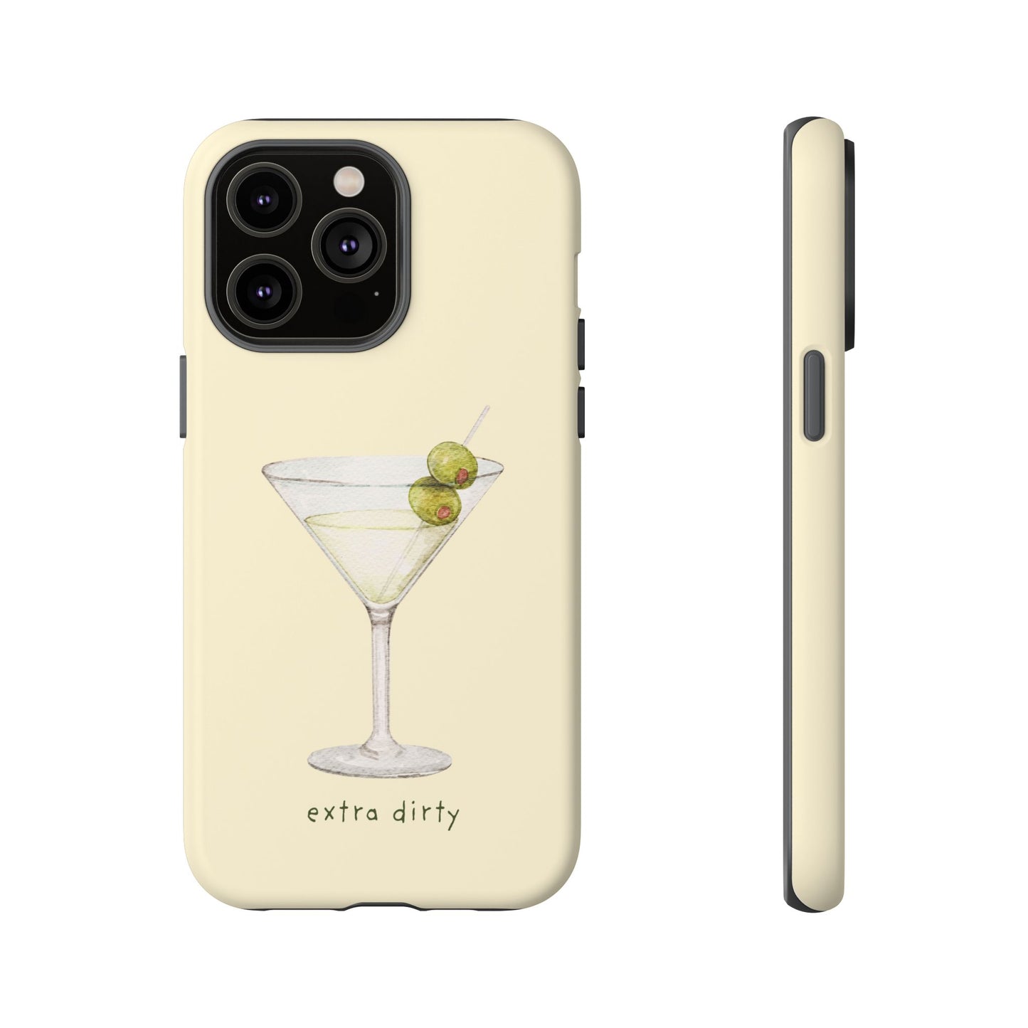 Phone Case — 'Extra Dirty' Martini Graphic