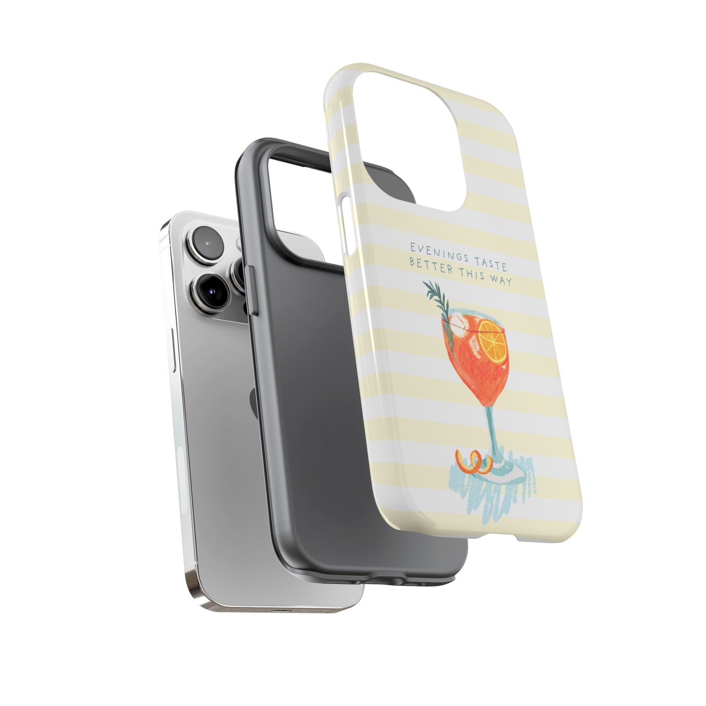 Phone Case — 'Evenings Taste Better This Way' Cocktail Design