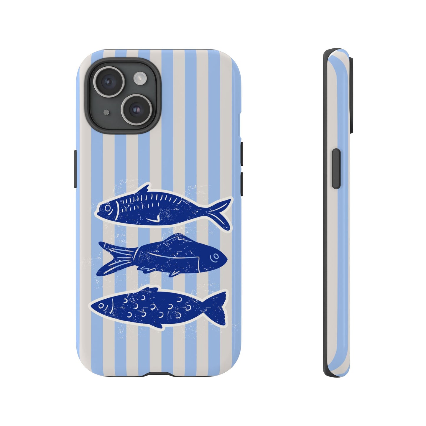 Nautical Blue Fish Phone Case