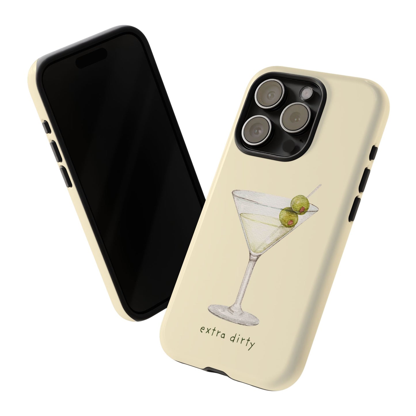 Phone Case — 'Extra Dirty' Martini Graphic