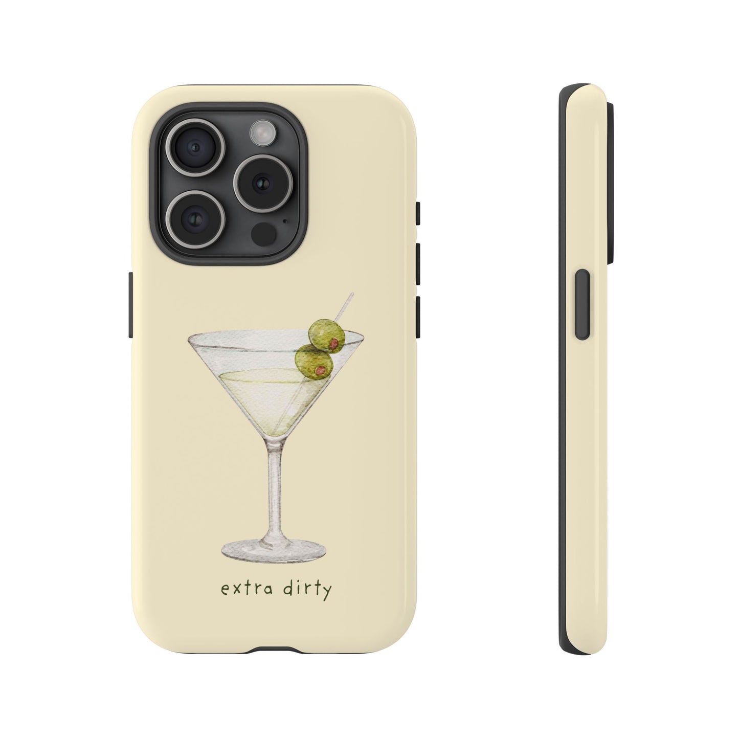 Phone Case — 'Extra Dirty' Martini Graphic