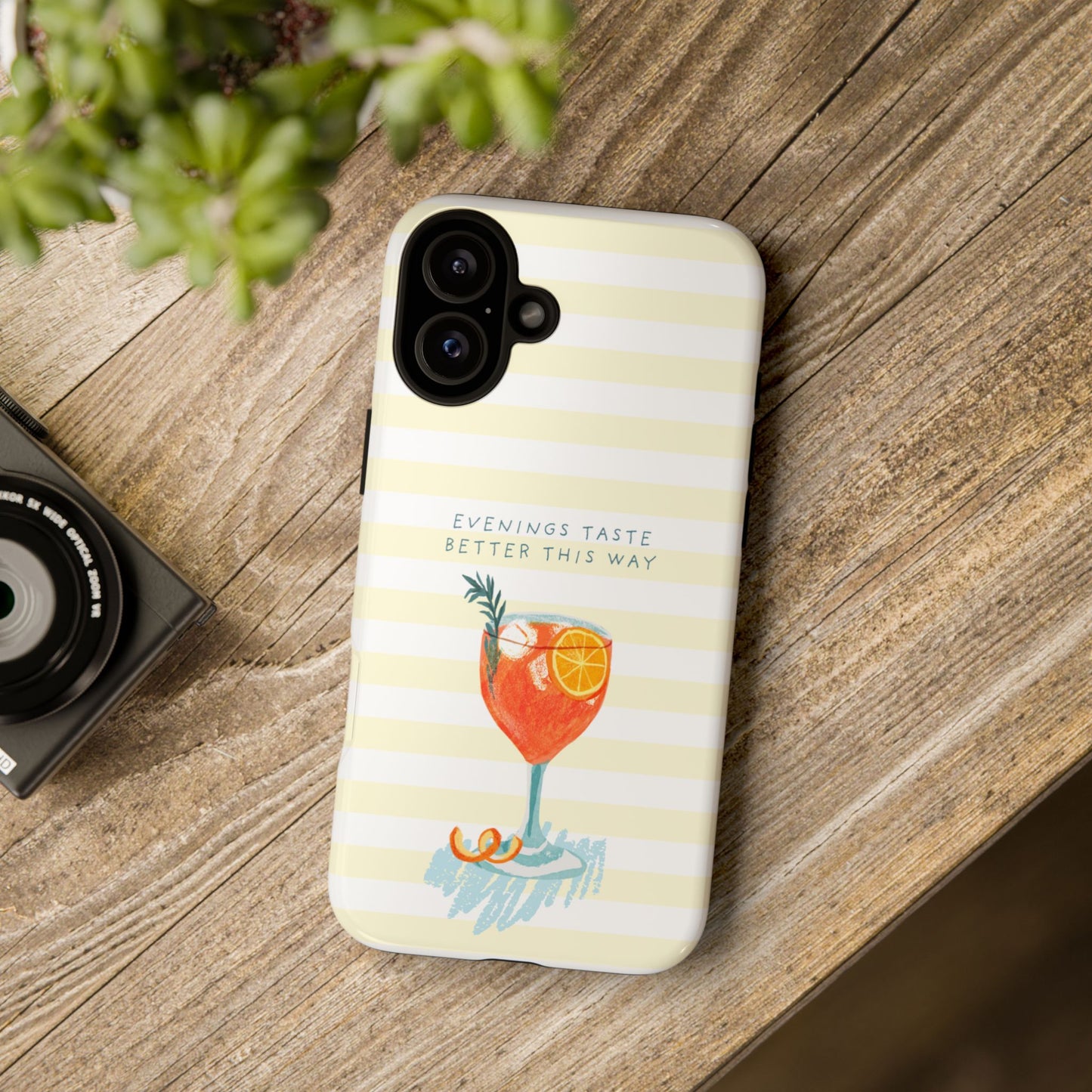 Phone Case — 'Evenings Taste Better This Way' Cocktail Design
