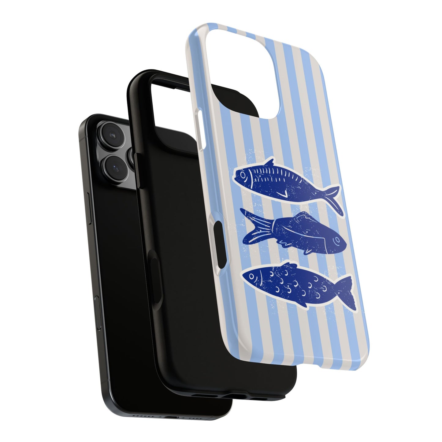 Nautical Blue Fish Phone Case