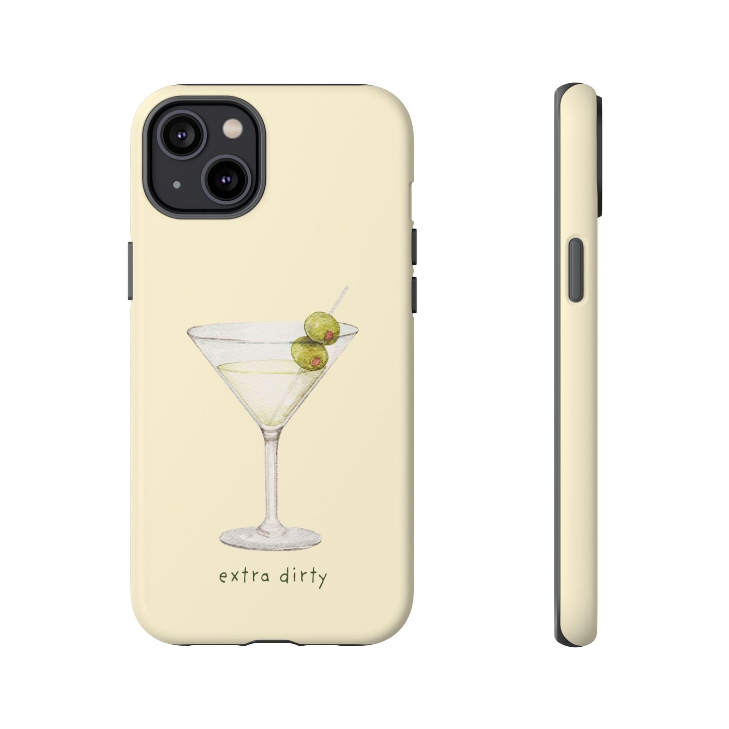 Phone Case — 'Extra Dirty' Martini Graphic