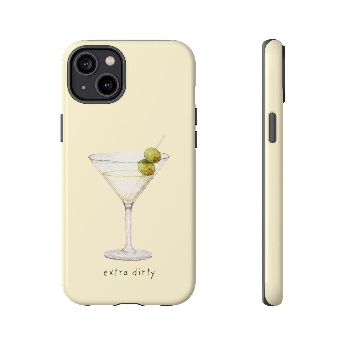 Phone Case — 'Extra Dirty' Martini Graphic