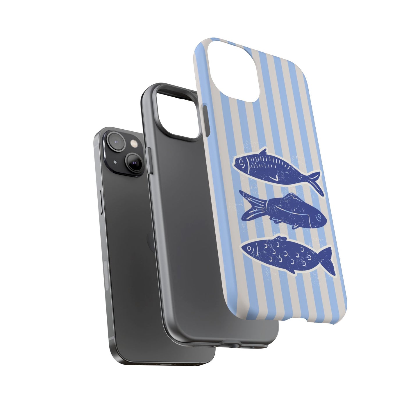 Nautical Blue Fish Phone Case