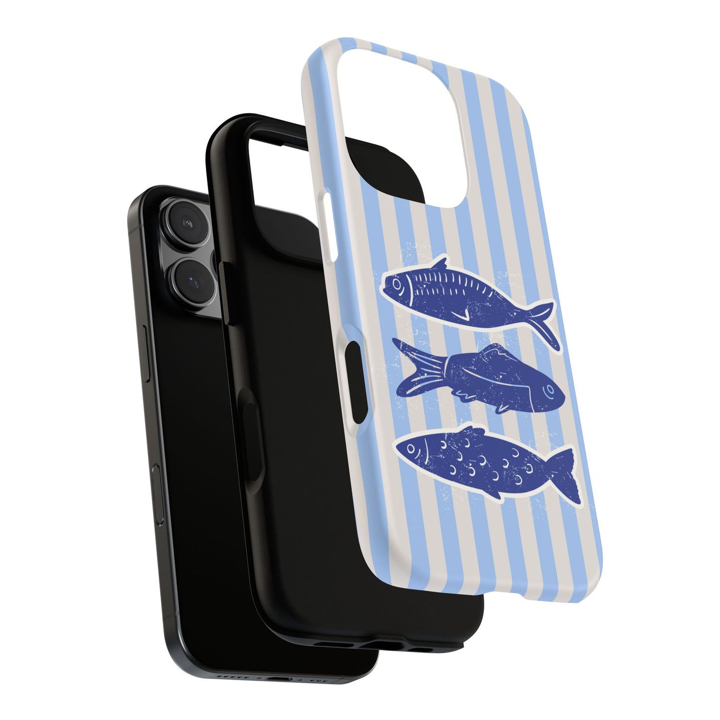 Nautical Blue Fish Phone Case