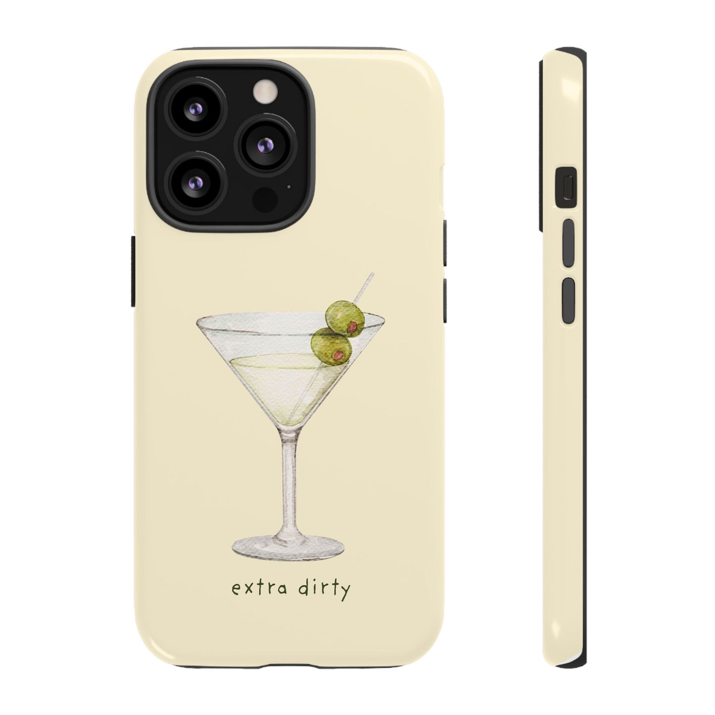 Phone Case — 'Extra Dirty' Martini Graphic