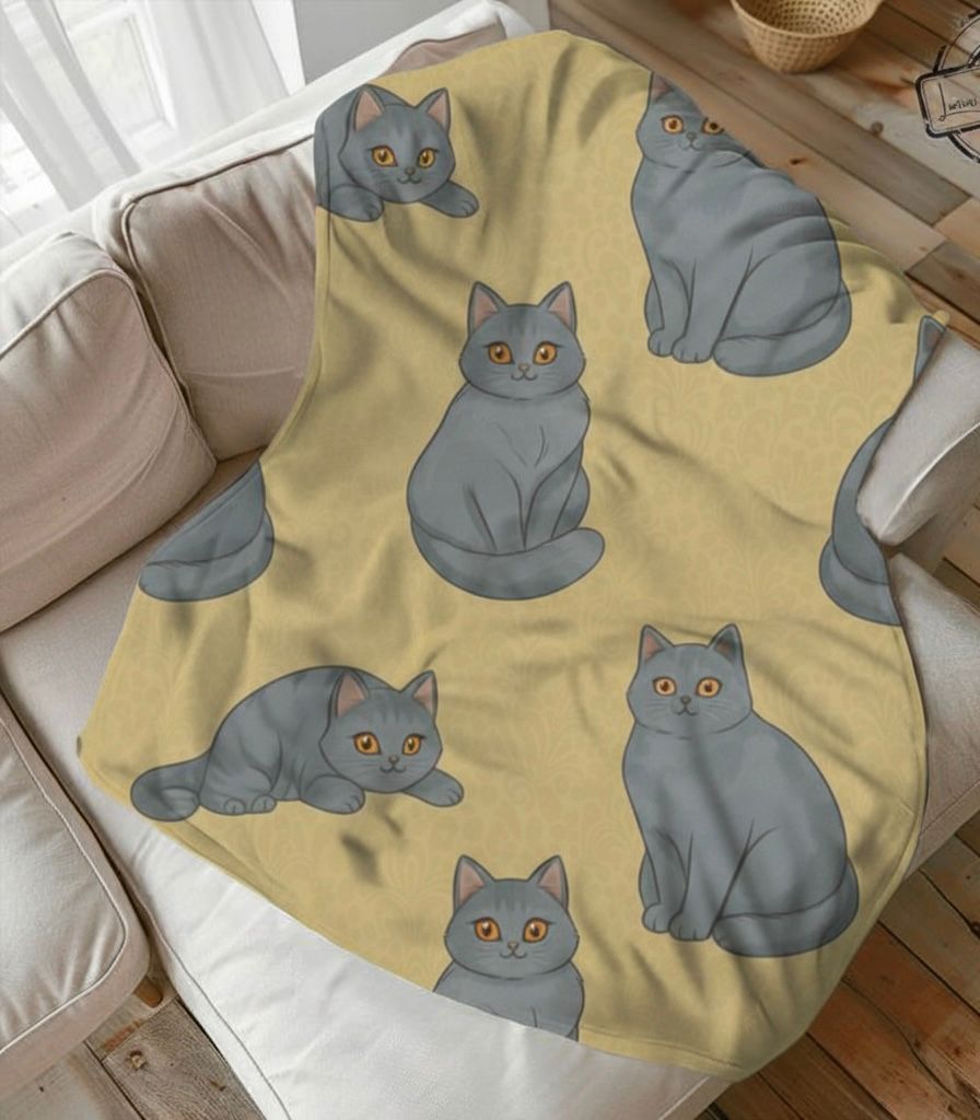 Plush Blanket — Minimal Leopard Spot Velveteen Throw