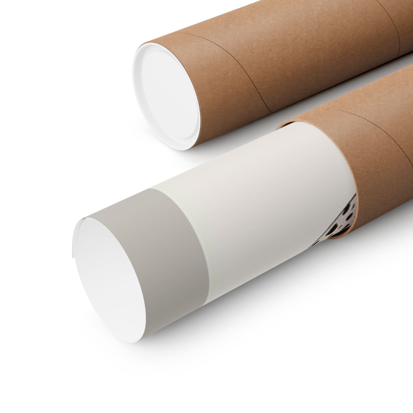 Leopard Pair Matte Poster — Minimal Neutral Animal Wall Art