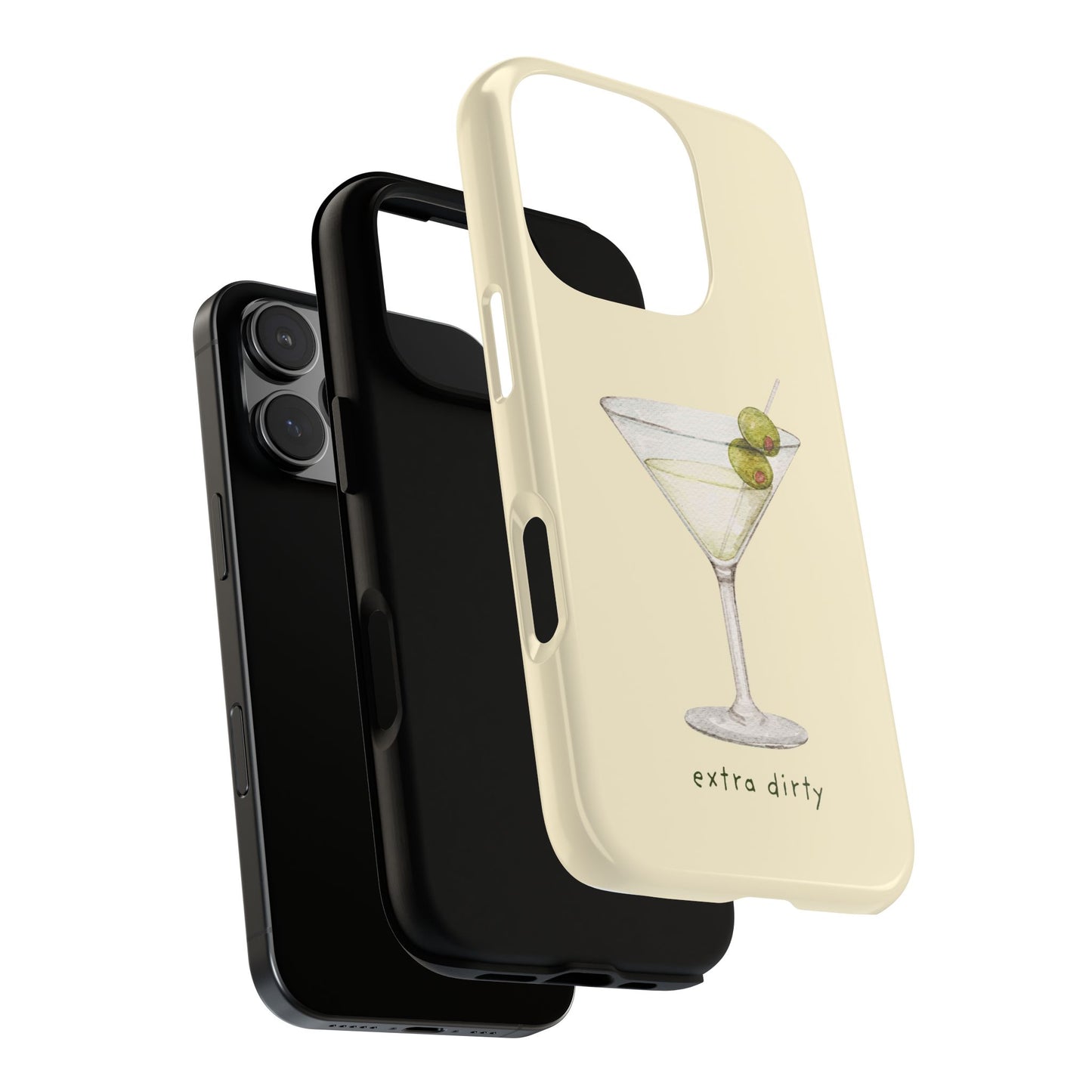 Phone Case — 'Extra Dirty' Martini Graphic